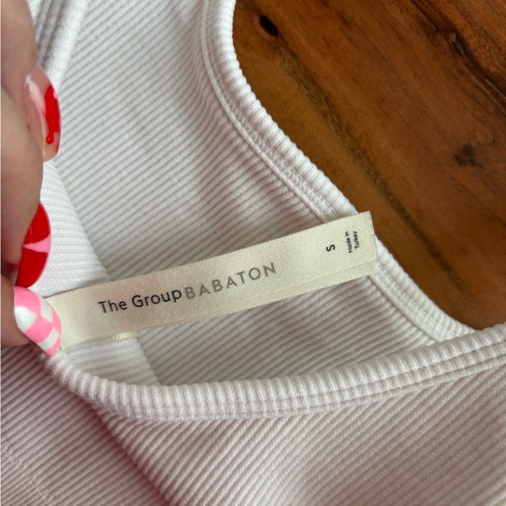 Babaton Ivory Ribbed Knit Top - Picture 3 of 3